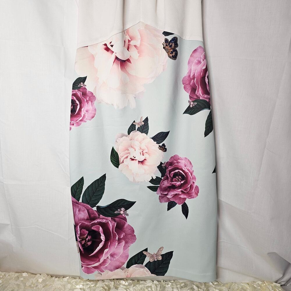 Ted Baker London - Annile Magnificent Ruched Bodycon Dress size 3 - Picture 4 of 8